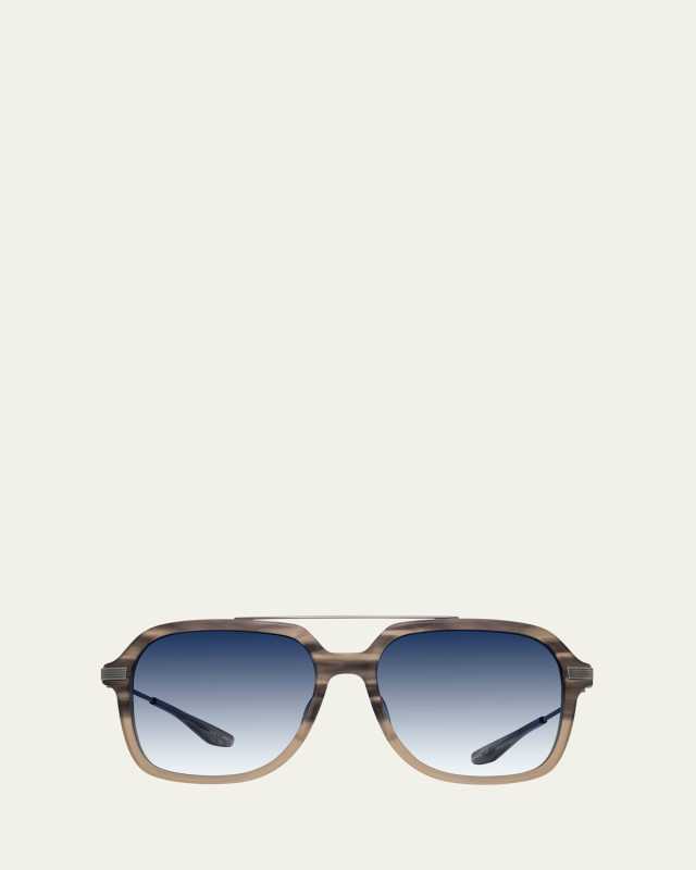 D. Ellis Zyl & Titanium Aviator Sunglasses